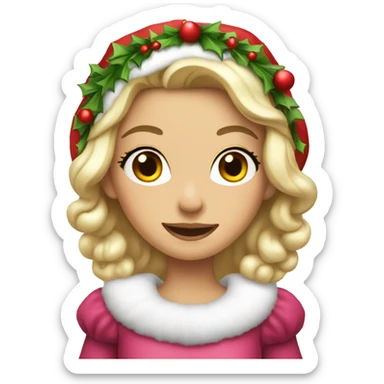 A Christmas princess  sticker