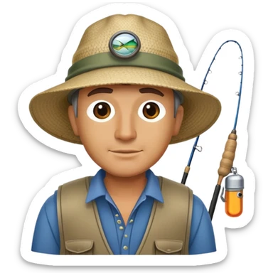 Bass fisher men sticker