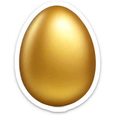gold easter egg sticker