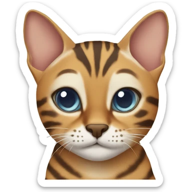 Two bengal cats sticker