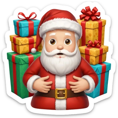 create a realistic christmas chaos sticker