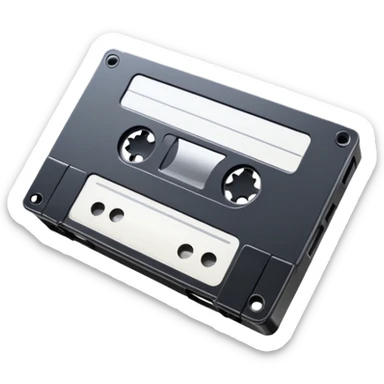 Realistic VHS tape sticker