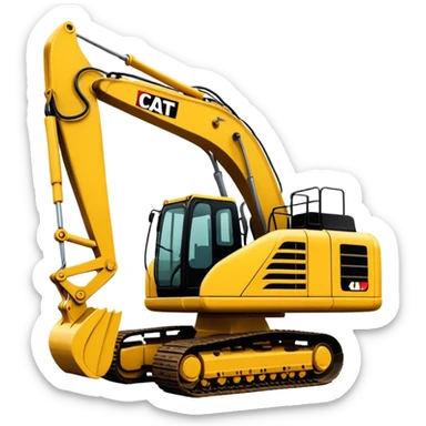 Excavator - Caterpillar 330 (Model Year: 2022) (Iconic colour: Yellow) sticker