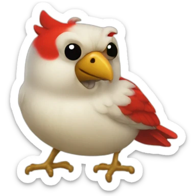 Cardenal con birrete sticker