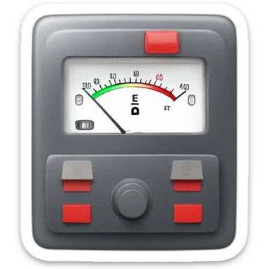 An electrical meter with a red switch sticker