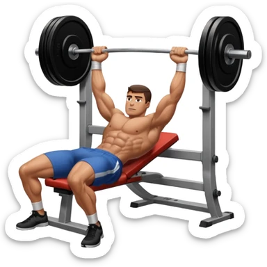 mach mir eine benchpress aus dem gym sticker