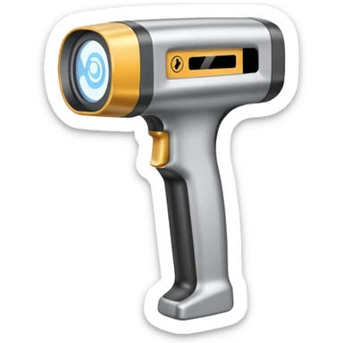 Hand-held metal scanner  sticker