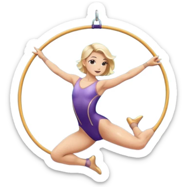 aerial hoop aerialist sticker