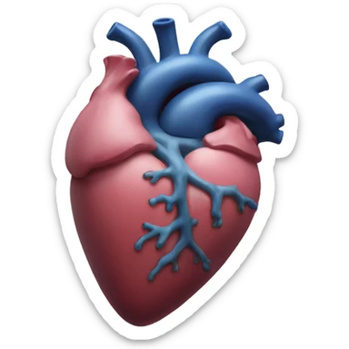 real human heart sticker
