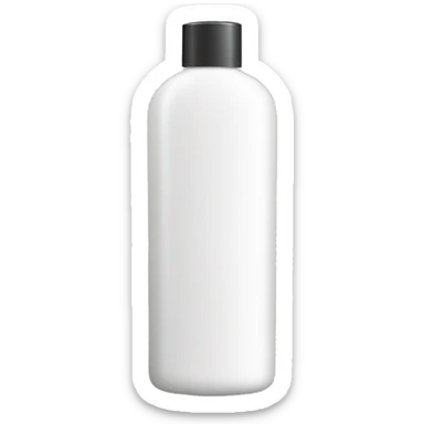 shampoo white bottle sticker
