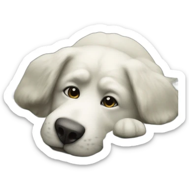 dollar is buried with a paw sticker