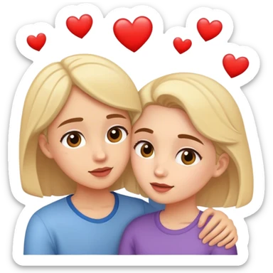 une fille qui tombe amoreuse au premier regard d'un garcon sticker