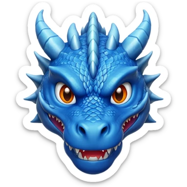 blue hat dragon sticker