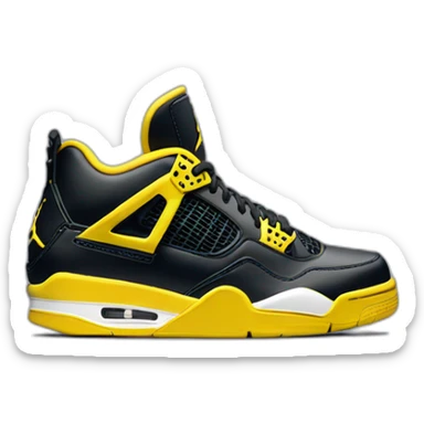 Air Jordan 4 thunder  sticker