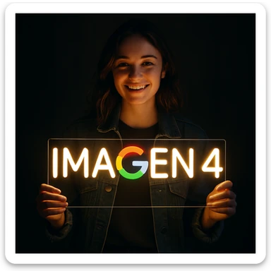 make a girl holding this sign, but sign in made of neon sticker