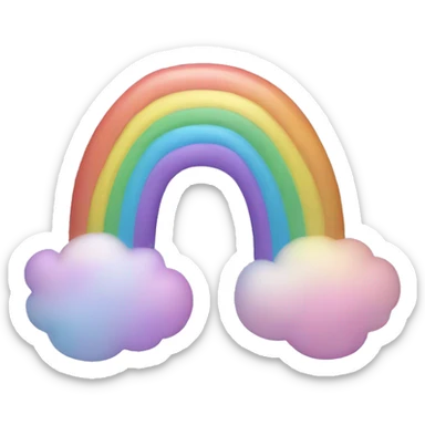 pastel rainbow sticker