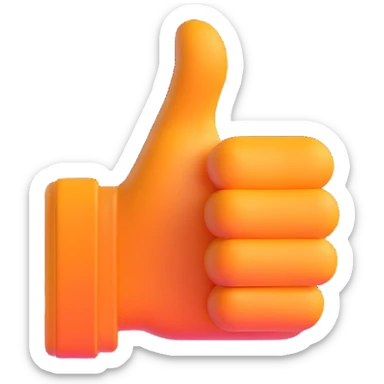 streaming video with thumbs up sticker