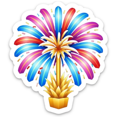 new year fireworks 2026 sticker