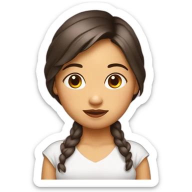 Una niña de tamaño grande con la piel de gallina  sticker