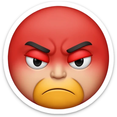 ‘Sleepy angry emoji with attitude’.” sticker