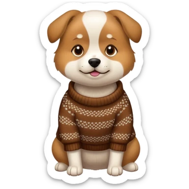 Dog whit suéter  sticker