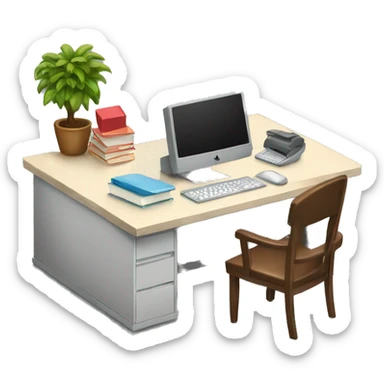 Office desk sticker