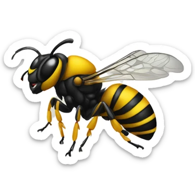 yellowjacket wasp sticker