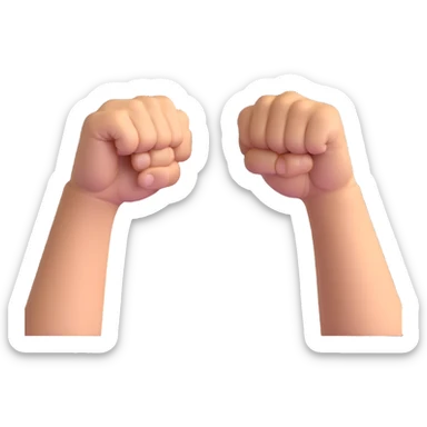 two best friends giving each other a fist bump sticker