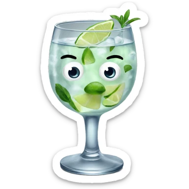Around weird gin tonic sticker