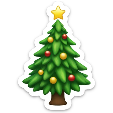 Christmas tree sticker