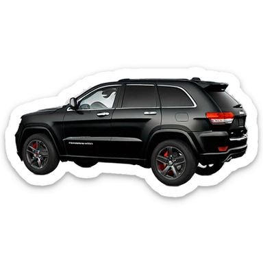 Black Jeep grand cherokee 2019 rims sticker