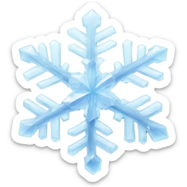 crystal snowflake sticker