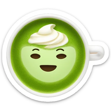 Matcha latte  sticker