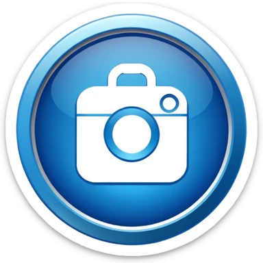 A high-resolution 2D icon of an Instagram-style verified badge.  sticker