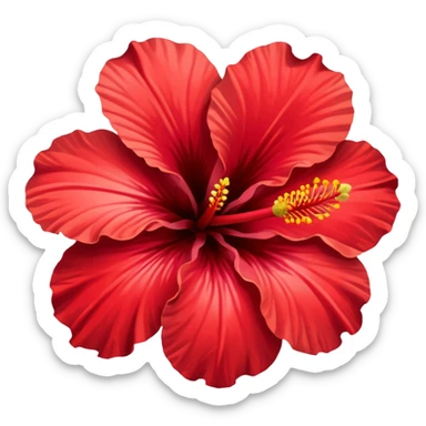 tropical hibiscus sticker