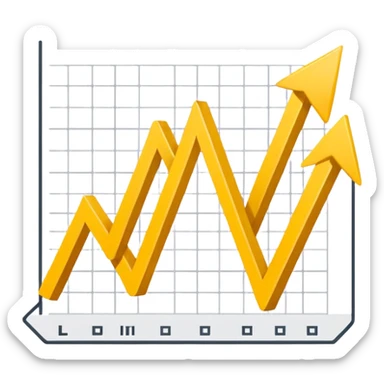 Prompt 11: "You can’t control the economy…"
Graphic: 📉 Downward chart icon (white line, yellow arrow).
Animation: Line graph drops sharply.
Background: Transparent.
 sticker