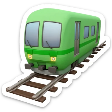green train sticker
