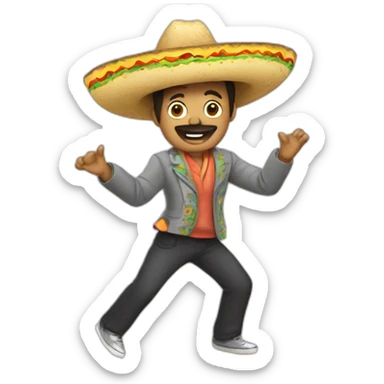 Un tacos qui danse sticker