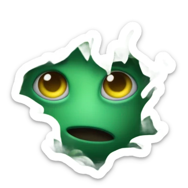 Hiding in bushes sticker