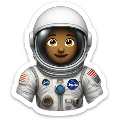 astronaut sticker