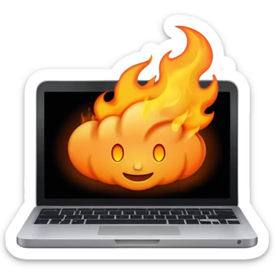 malwarebytes burning laptop sticker