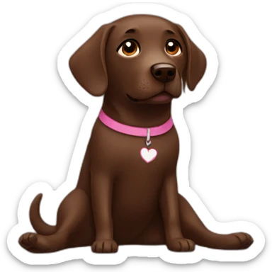 Labrador chocolate doing yoga sticker