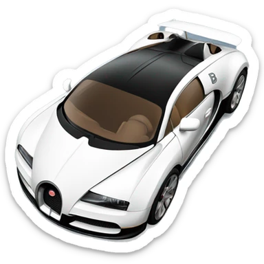 Bugatti car sticker