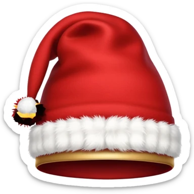 The red Christmas hat sticker