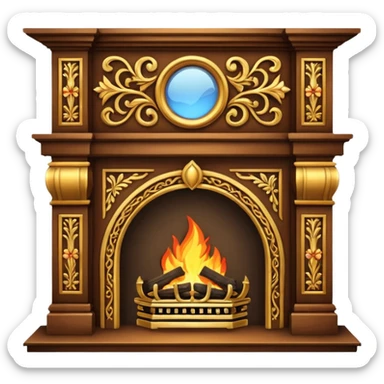 fireplace mantle sticker