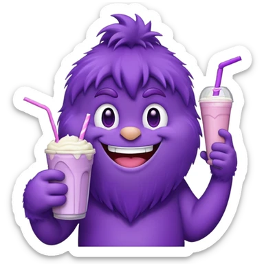 mcdonalds grimace character sticker
