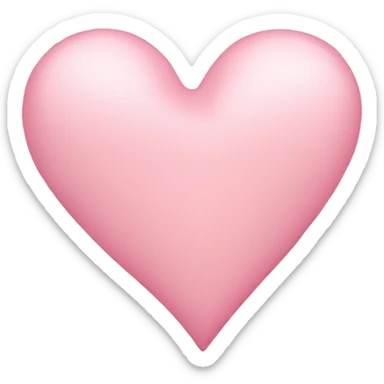 Light pink heart sticker