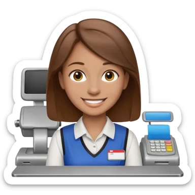 cashier sticker
