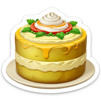 create an animated image of a causa, the food sticker