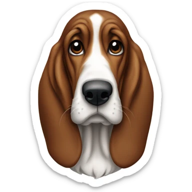 Texans fan basset hound sticker